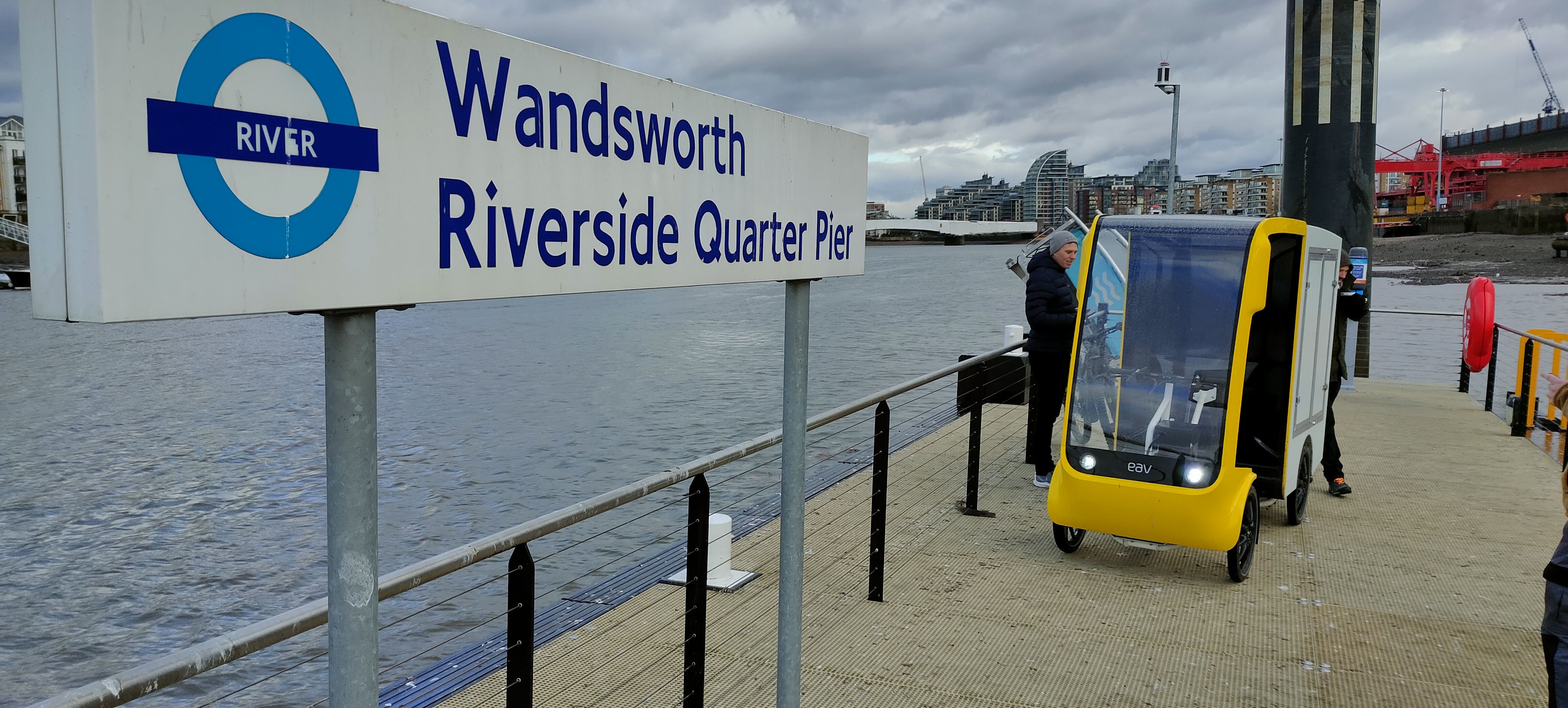 Electric vehicle at Wandsworth Riverside Quarter