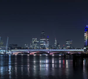 Blackfriars Bridge Illuminated River © James Newton
