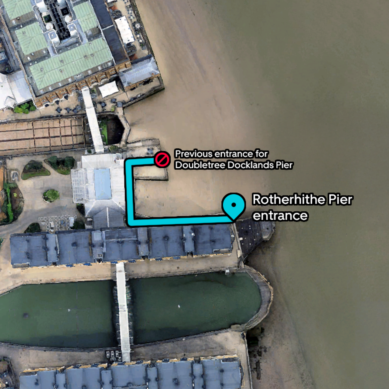 New Rotherhithe Pier Location